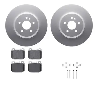 R1 Concepts WDTH1-63067 Brake Rotors - Carbon Coated W/ Euro Ceramic Pads & Hdw